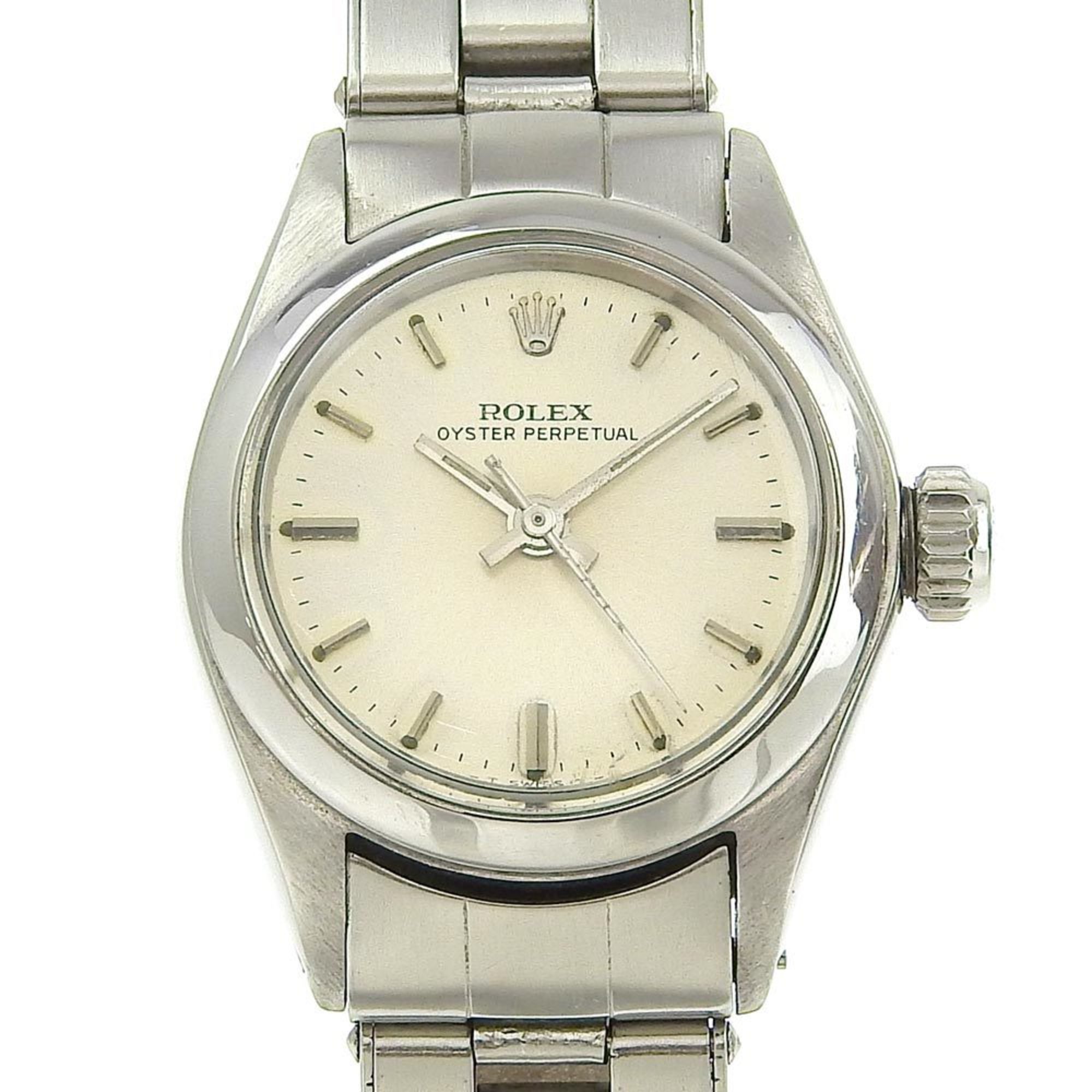 Rolex Lady Date Watch No 7 6517 Stainless Steel Automatic Winding Silver Dia